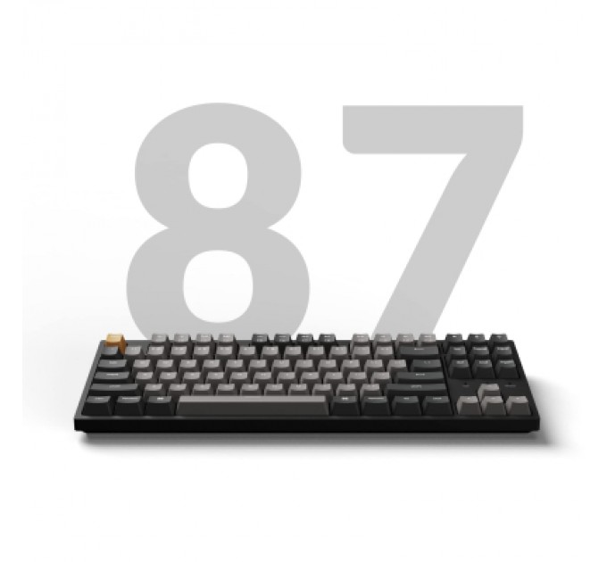 Клавіатура Keychron C1 Pro 87Key K pro Red RGB QMK/VIA Hot-swap USB UA Black (C1PM1_KEYCHRON)