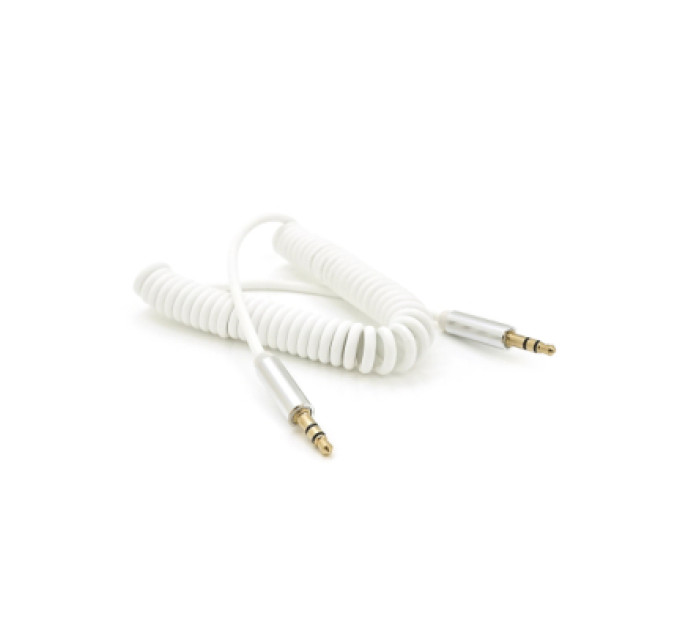 Voltronic Кабель мультимедійний 3.5mm M to 3.5mm M 1.5m 90° corner white Voltronic (YT-AUXSGJ(M)/(M)-1.5-W)
