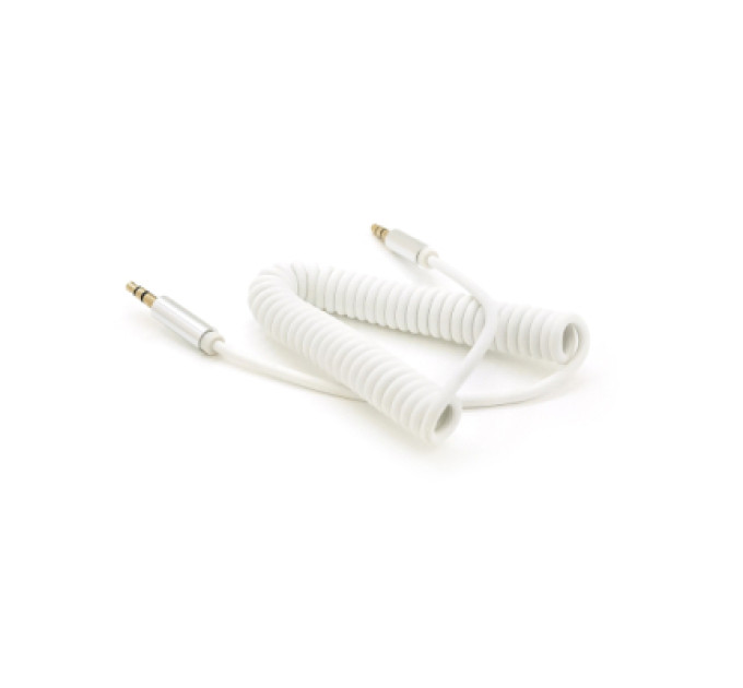 Voltronic Кабель мультимедійний 3.5mm M to 3.5mm M 1.5m 90° corner white Voltronic (YT-AUXSGJ(M)/(M)-1.5-W)