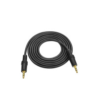 Кабель мультимедійний 3.5mm M to 3.5mm M 3.0m black Voltronic (YT-AUXGJ(M)/(M)-3.0-B)