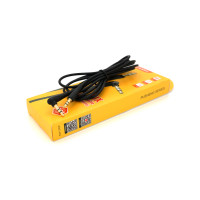 Кабель мультимедійний 3.5mm M to 3.5mm M 2.0m black iKAKU (YT-AUXGJ(M)/(M)-KSC-522-B)