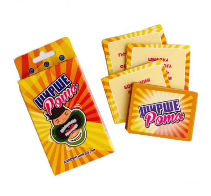 Настільна гра Fun Games Shop Ширше Рота: Доповнення до гри (Watch Ya'' Mouth: Expansion) (укр.) (FGS59)