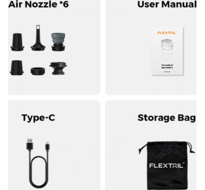 Ліхтар Flextail Max Pump 3 з функцією насосу білий (MP3G650-WT-i)