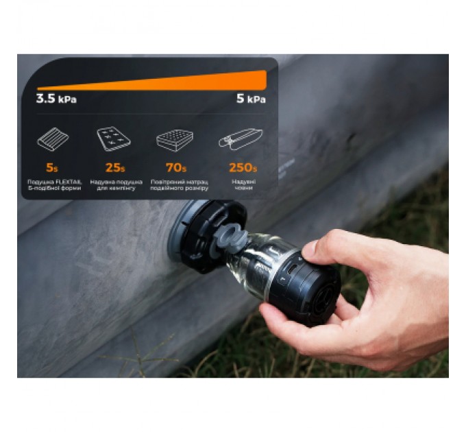 Ліхтар Flextail Max Pump 3 з функцією насосу чорний (MP3G650-BK-i)