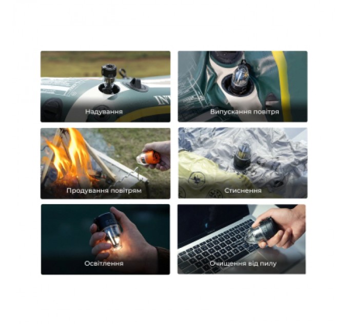 Ліхтар Flextail Max Pump 3 з функцією насосу чорний (MP3G650-BK-i)