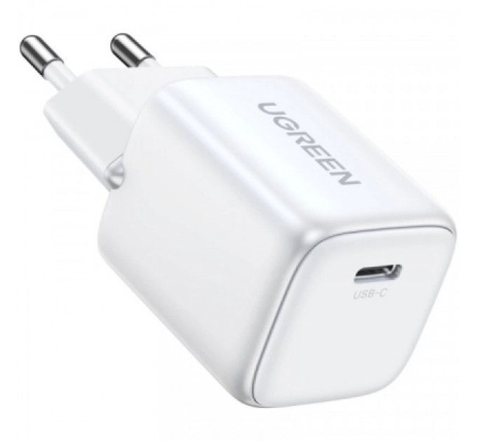 Зарядний пристрій Ugreen CD319 Nexode Mini USB-C PD30W GaN White (15326)