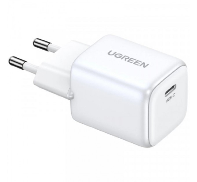 Зарядний пристрій Ugreen CD319 Nexode Mini USB-C PD30W GaN White (15326)