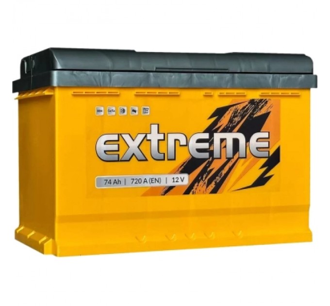 Акумулятор автомобільний Extreme 6CT-74 A (0) (H 175MM)