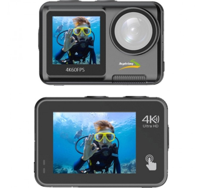 Екшн-камера Aspiring Repeat 4 ULTRA HD 4K DUAL SCREEN (86ASZE21PB)