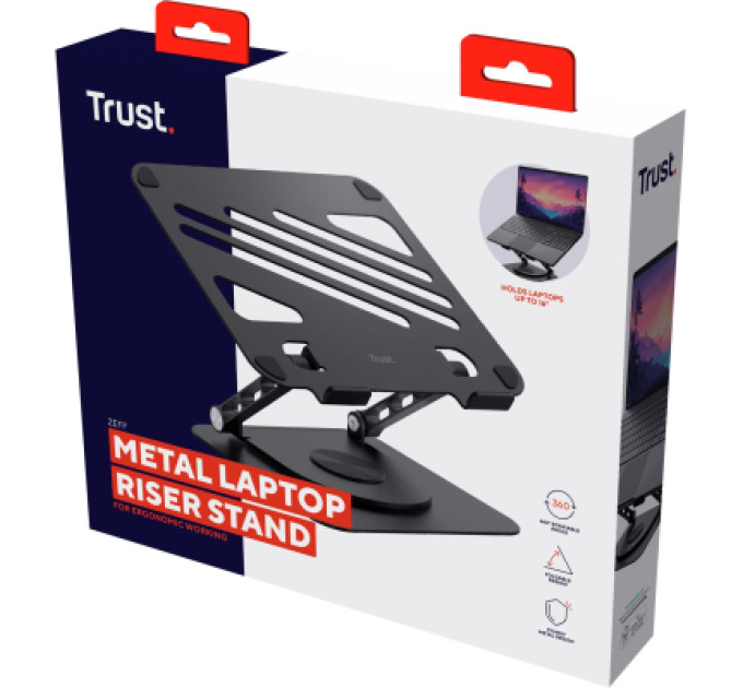 Trust Підставка до ноутбука Trust Zeff Metal, до 16", gray (25482_TRUST)