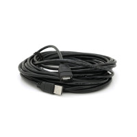 Дата кабель USB 2.0 AM/AF 10.0m ferrite black Voltronic (YT-AM/AF-10BL)