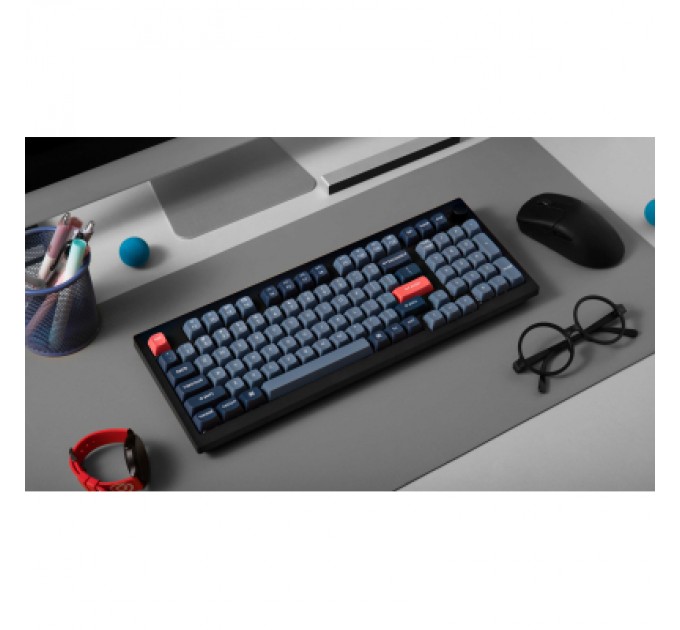 Клавіатура Keychron V5 Max Gateron Jupiter Brown Knob Hot-Swap QMK Wireless/Bluetooth/USB-А UA Black (V5M-D3-UA)