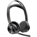 Poly Навушники Poly Voyager Focus 2 MS Stereo USB-C + USB-C/A Adapter + Charging Stand Black (9T9J6AA)