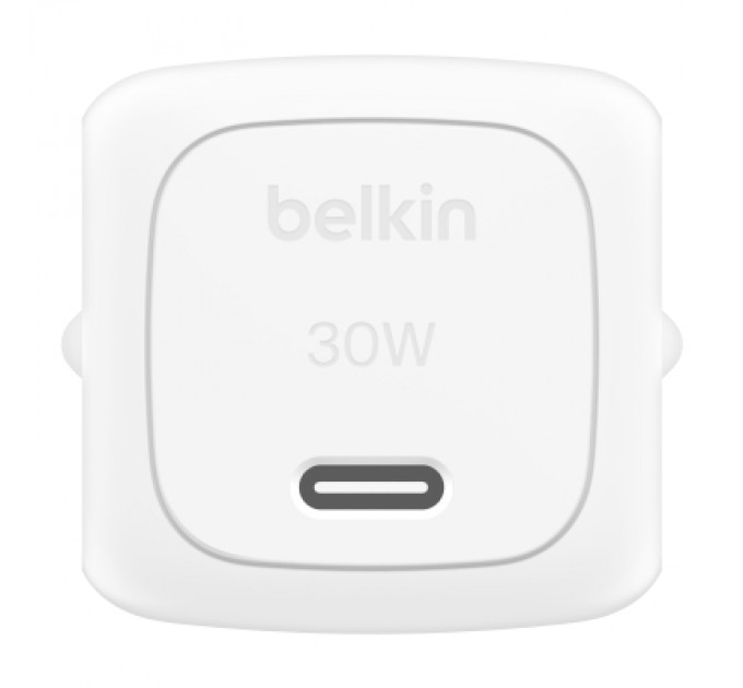 Зарядний пристрій Belkin USB-C PD30W PPS white (WCA008KQWH)