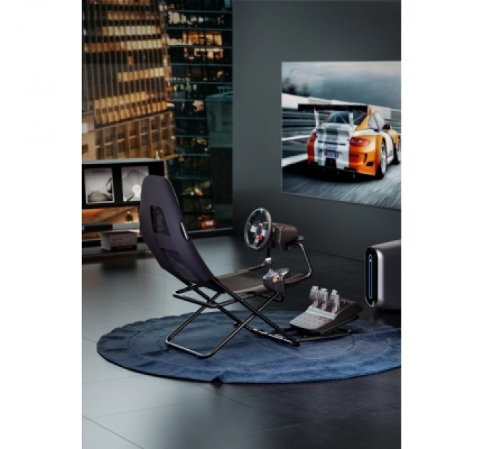 Крісло ігрове Sihoo з кріпленням для керма, педалей та коробки передач Black (RS400B)