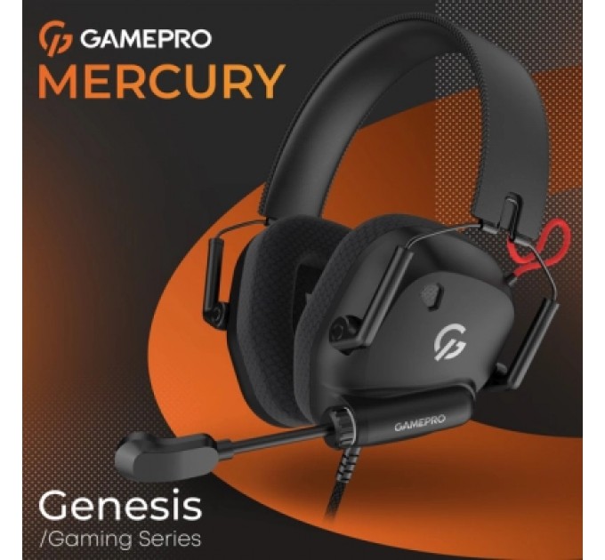 Навушники GamePro Genesis Mercury USB Black (HS120B)