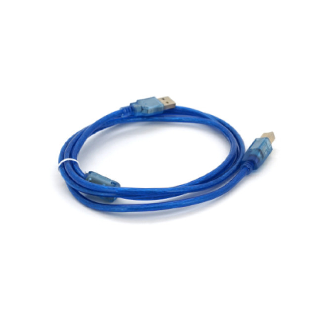 Ritar Кабель для принтера USB 2.0 AM/BM 1.8m ferrite blue Ritar (YT-AM/BM-1.8TBL)