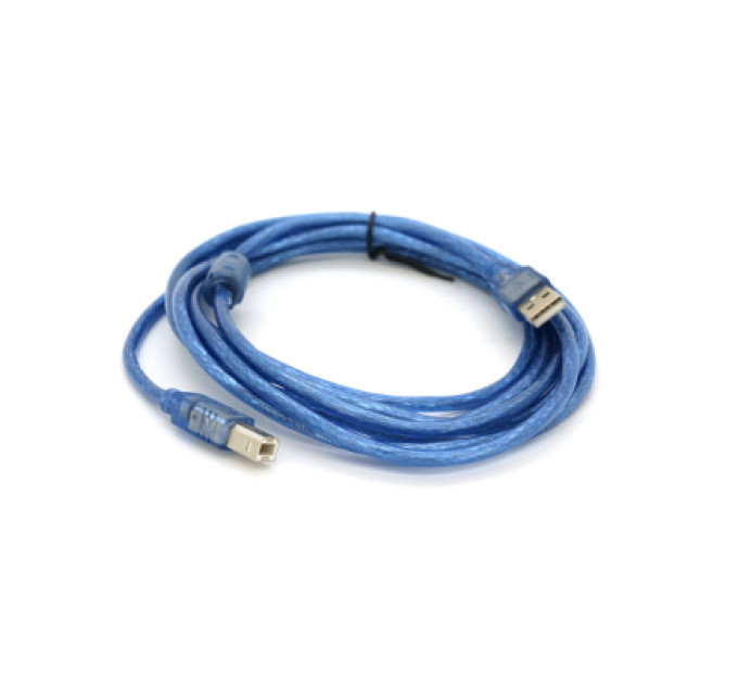 Ritar Кабель для принтера USB 2.0 AM/BM 3.0m ferrite blue Ritar (YT-AM/BM-3.0TBL)
