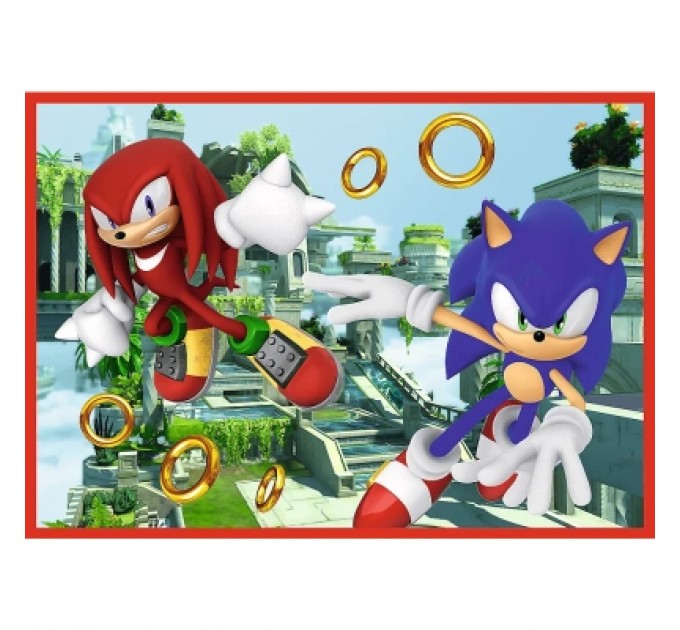 Пазл Trefl Sonic Пригоди Соніка 4 in 1 (35, 48, 54, 70) елемента (5900511346251)