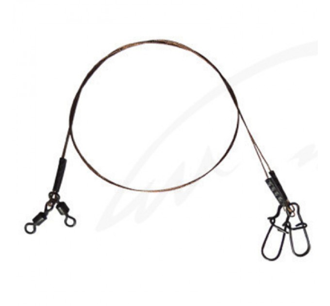 Повідець Ukrspin Orange Spinning плетений сталь AFW 1х19 12см 5кг(10lb)/0.2мм (1590.01.52)