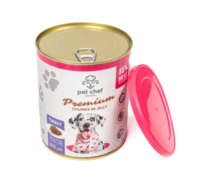 Вологий корм для собак Pet Chef З індичкою 800 г (4820255193670)