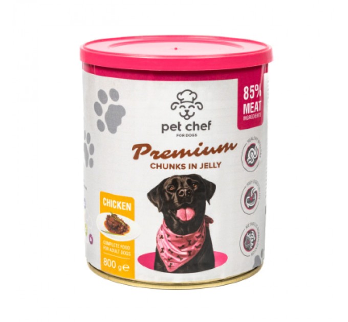 Вологий корм для собак Pet Chef З куркою 800 г (4820255193656)