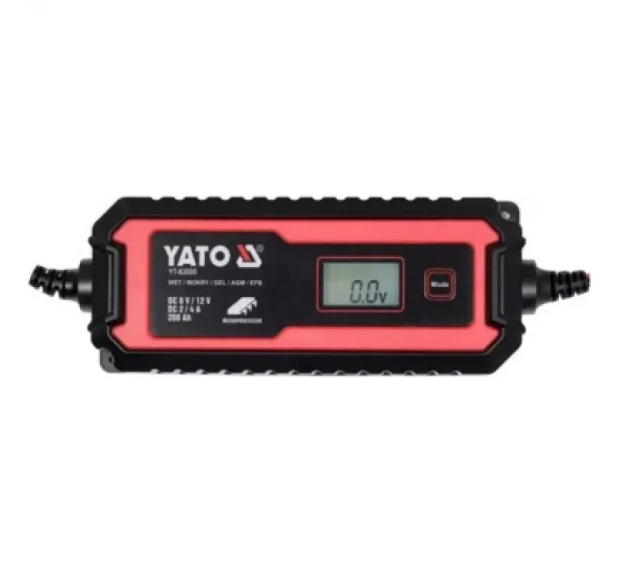 Зарядний пристрій для автомобільного акумулятора Yato YT-83001