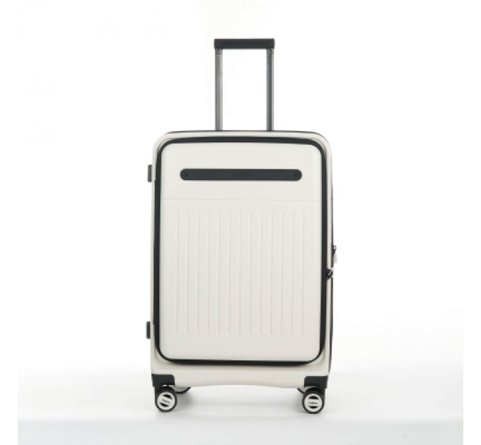 Валіза Bagland середня 72 л біла (1140621766)