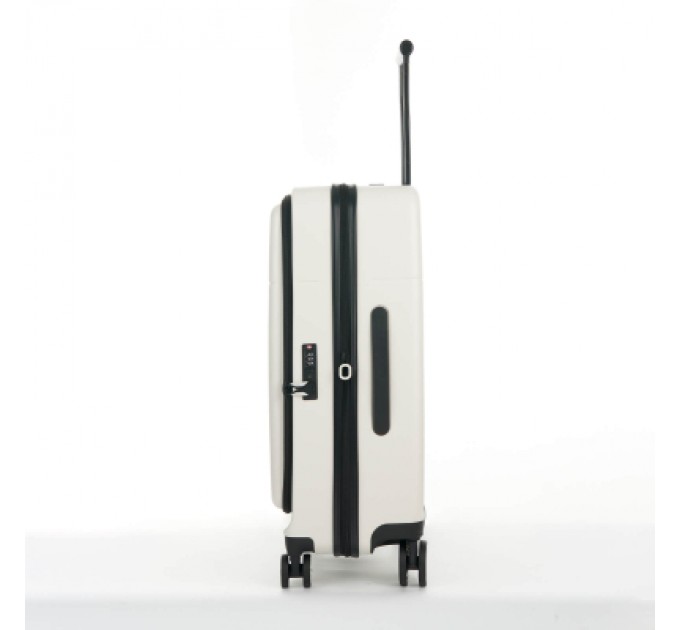 Валіза Bagland середня 72 л біла (1140621766)