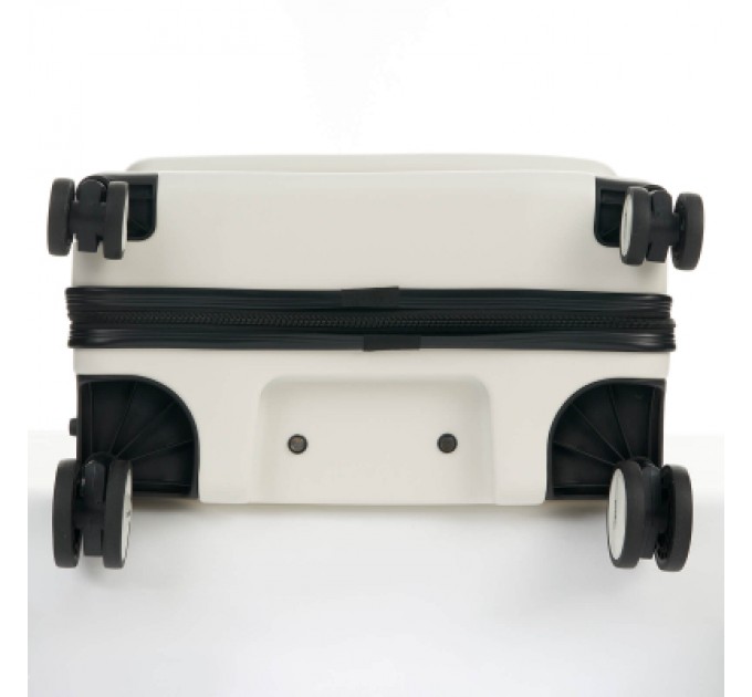 Валіза Bagland середня 72 л біла (1140621766)