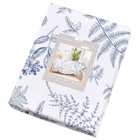 Постільна білизна Home Line Блакитна папороть Сатин Твіл євро (183055)