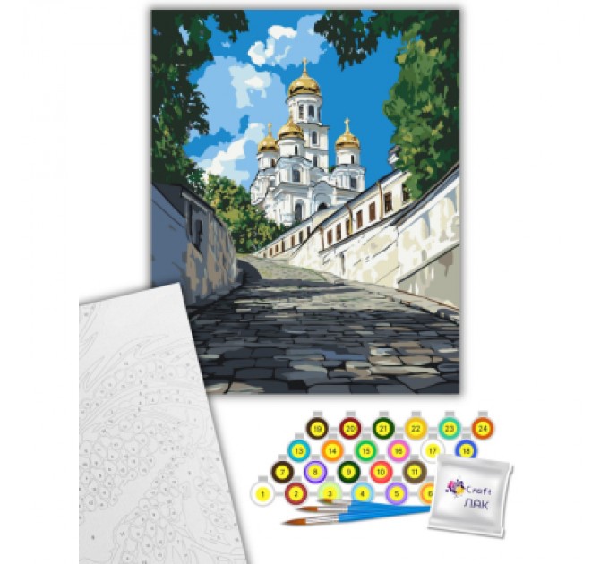 Картина по номерам ArtCraft Андріївська церква 40х50 см (11071-AC)