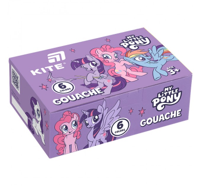 Гуашеві фарби Kite My Little Pony 6 кольорів х 20 мл (LP25-062)