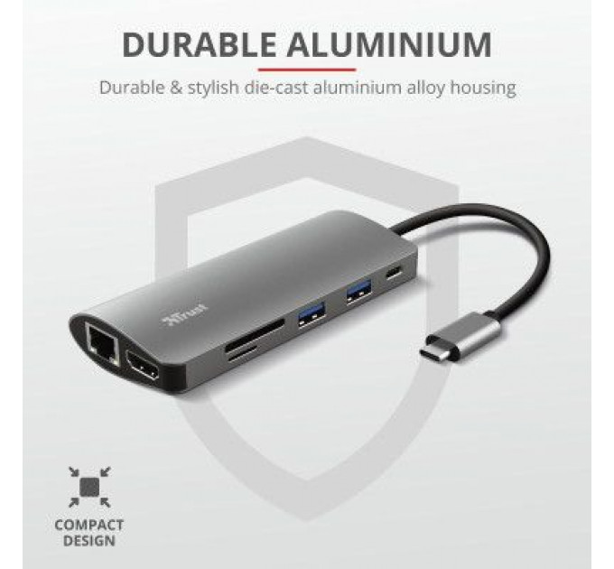 Концентратор Trust DALYX 7-IN-1 USB-C ALUMINIUM (23775_TRUST)