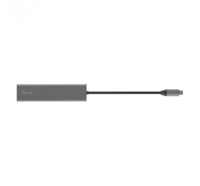 Концентратор Trust HALYX FAST 3USB+CARD READER USB-C ALUMINIUM (24191_TRUST)