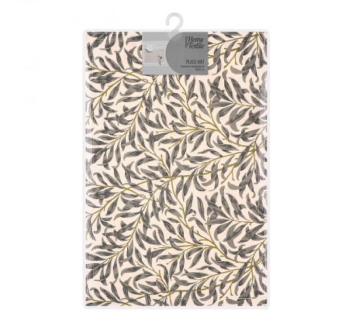 Килимок сервірувальний Ardesto Leaves 30 х 45 см, 90% поліестер, 10% бавовна (ART06LV)
