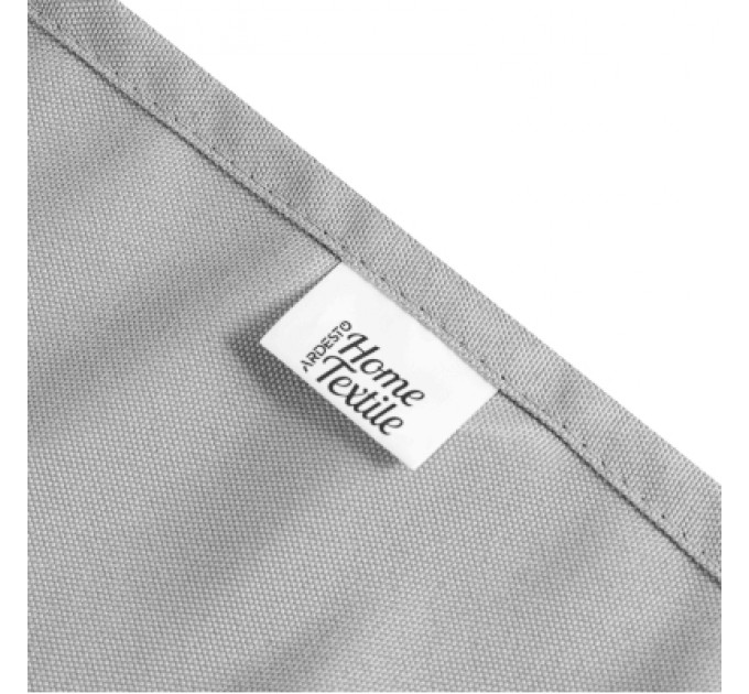 Скатертина Ardesto Waterproof 100% поліестер, сірий 120х140 см (ART07WG)