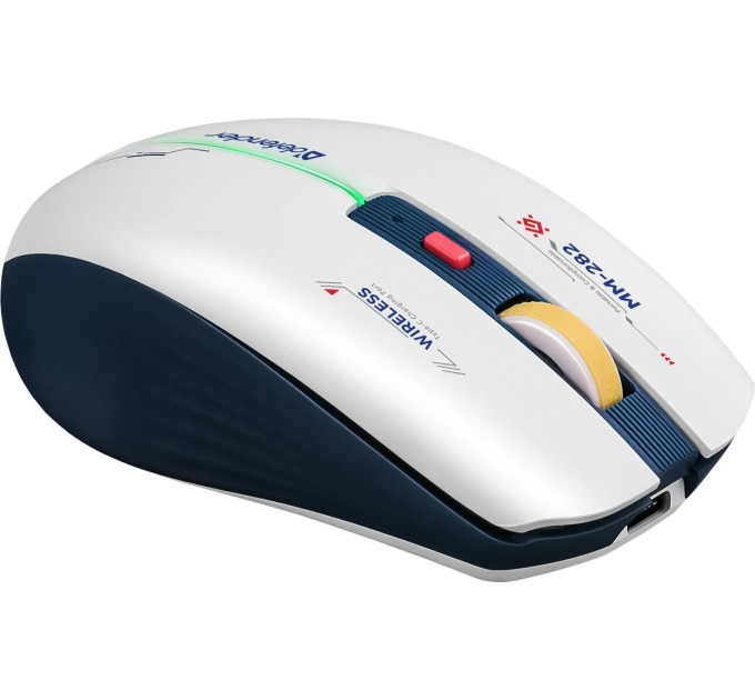 Defender Мишка Defender Dila MM-282 Wireless White/Blue (52282)