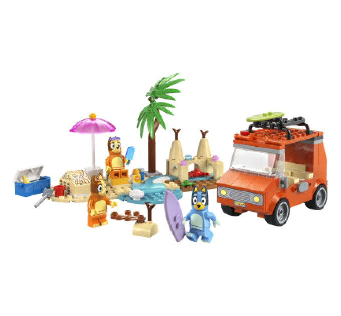 LEGO Конструктор LEGO Bluey Пляж і сімейна поїздка на автомобілі Блуї (11202)