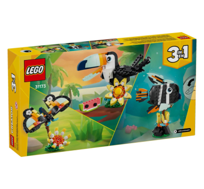 LEGO Конструктор LEGO Creator Дикі тварини: тропічний тукан (31173-)