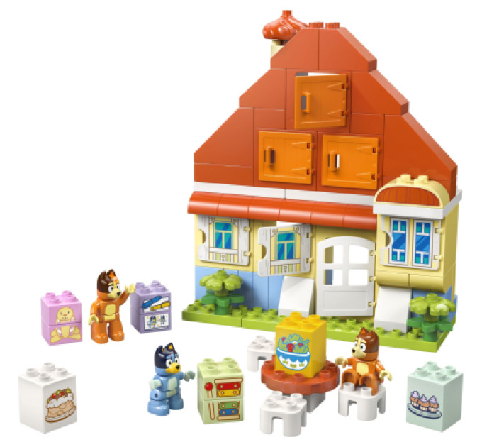 LEGO Конструктор LEGO DUPLO Bluey Родинний дім Блуї із грою на запам'ятовування (10459)