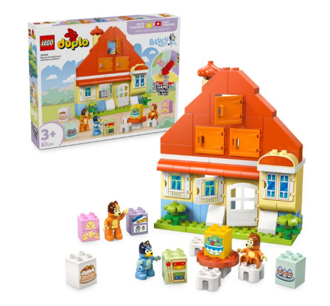 LEGO Конструктор LEGO DUPLO Bluey Родинний дім Блуї із грою на запам'ятовування (10459)