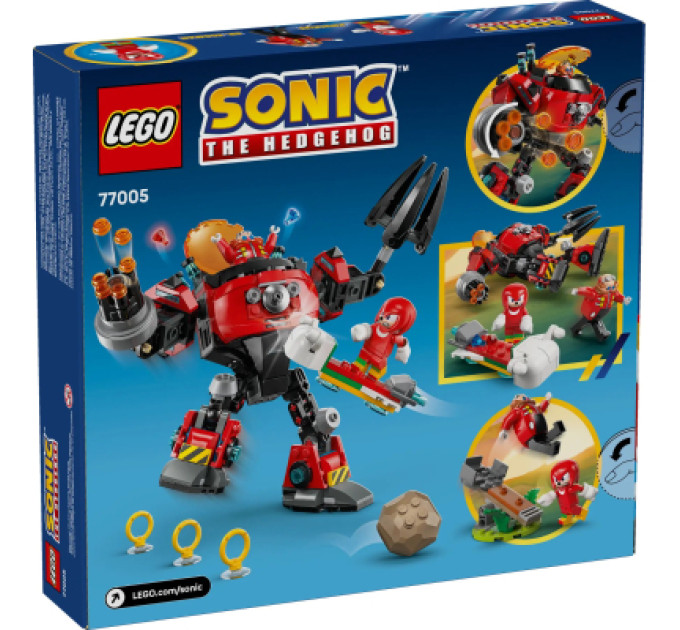 LEGO Конструктор LEGO Sonic Knuckles vs. Dr. Eggman Egg Crusher Mech (77005)