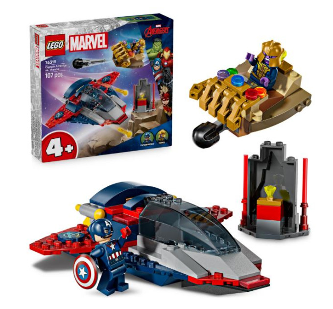 LEGO Конструктор LEGO Super Heroes Капітан Америка проти Таноса (76319)