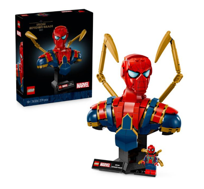 LEGO Конструктор LEGO Super Heroes Погруддя Залізної Людини-Павука (76326)