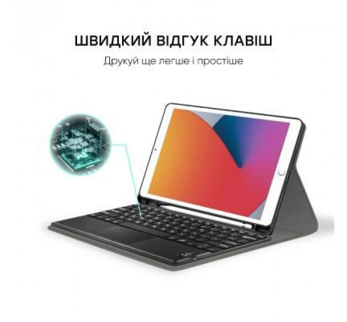 Чохол до планшета AirOn Premium iPad 10.2" 2019/2020/2021 7/8/9th Gen Air 3 Kbd+Tch (4822352781058)
