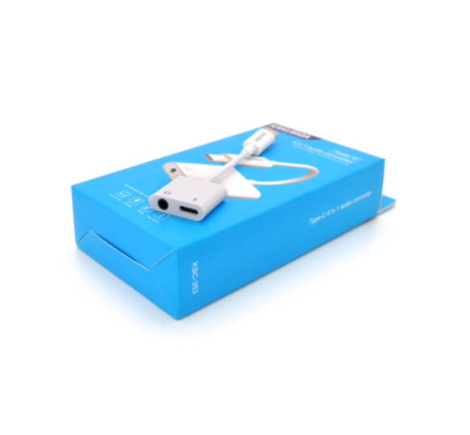 iKAKU Перехідник USB-C 2-in-1 Audio Adapter USB-C + 3.5mm iKAKU (KSC-353-TC)