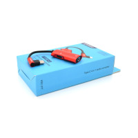 Перехідник USB-C 4-in-1 Audio Adapter USB-C + 3.5mm red iKAKU (KSC-377-TC-R)
