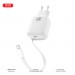 Зарядний пристрій XO 1xUSB-C PD30W GaN + cable USB-C to USB-C (XO-QC17)