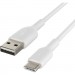Дата кабель USB 2.0 AM to Type-C 1.0m PVC white Belkin (CAB001BT1MWH)